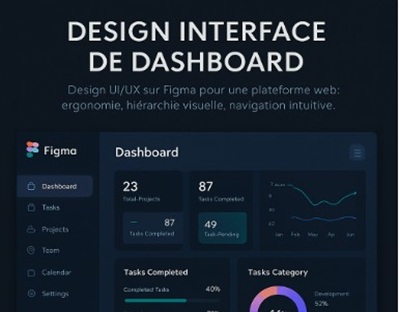 Design UX interface dashboard